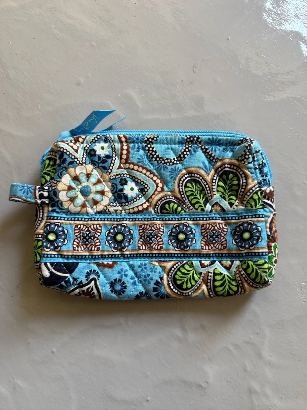 Vera Bradley Small Cosmetic Bag in Bali Blue